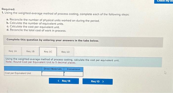 Company makes camping lanterns using a single production process. All direct materials