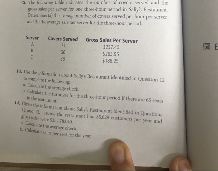  I need the thought process and answer of question 12 13