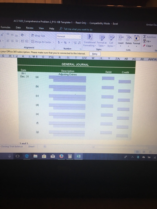 assessment is worth 150 points. Use the worksheet file as provided for