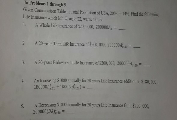 please show all work, and include equations In Problems 1 through