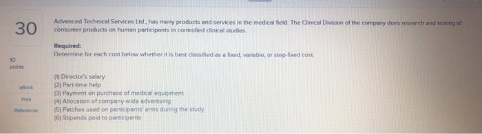  30 Advanced Technical Services Ltd. has many products and services in