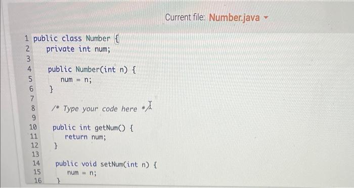 be in the format 'The value is yourNum;, where yourNum is the