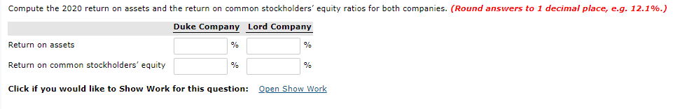two competitors. All balance sheet data are as of December 31, 2020,
