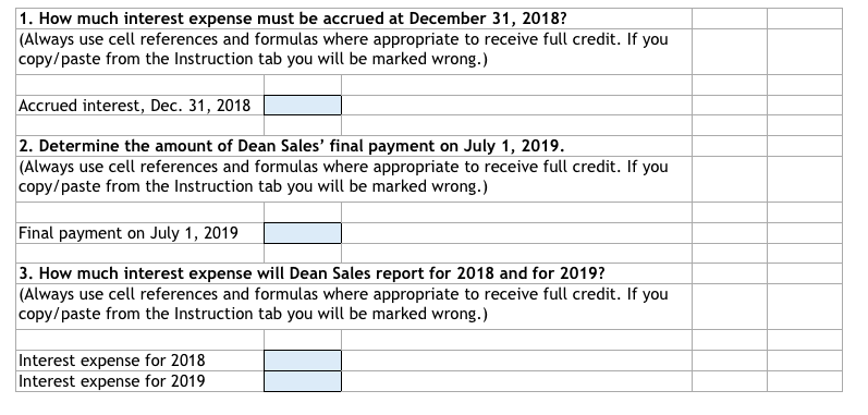 completed the following note payable transactions: 2018 Jul 1 Purchased delivery truck