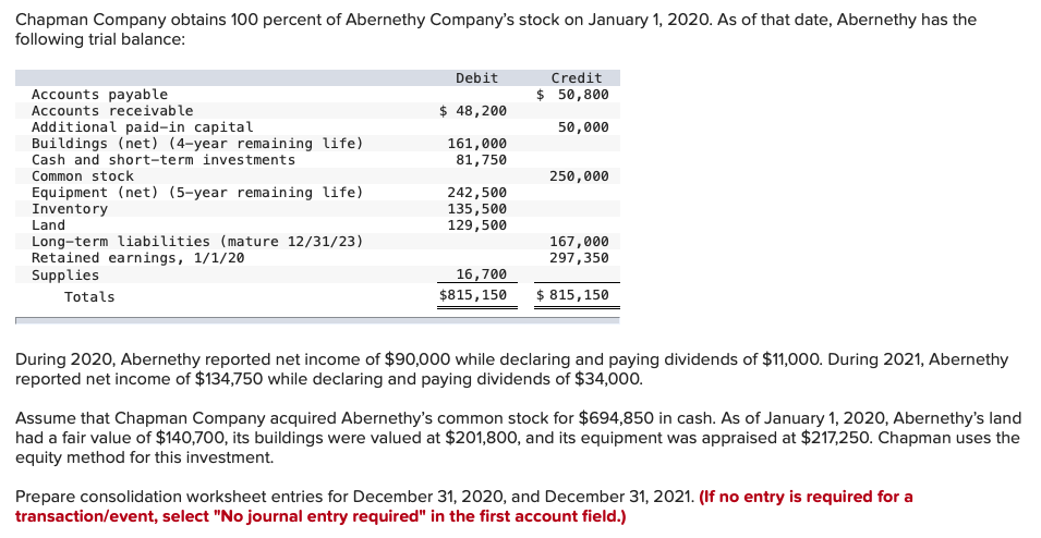 Please show all work and journal entries. 1.) Prepare entry *C to