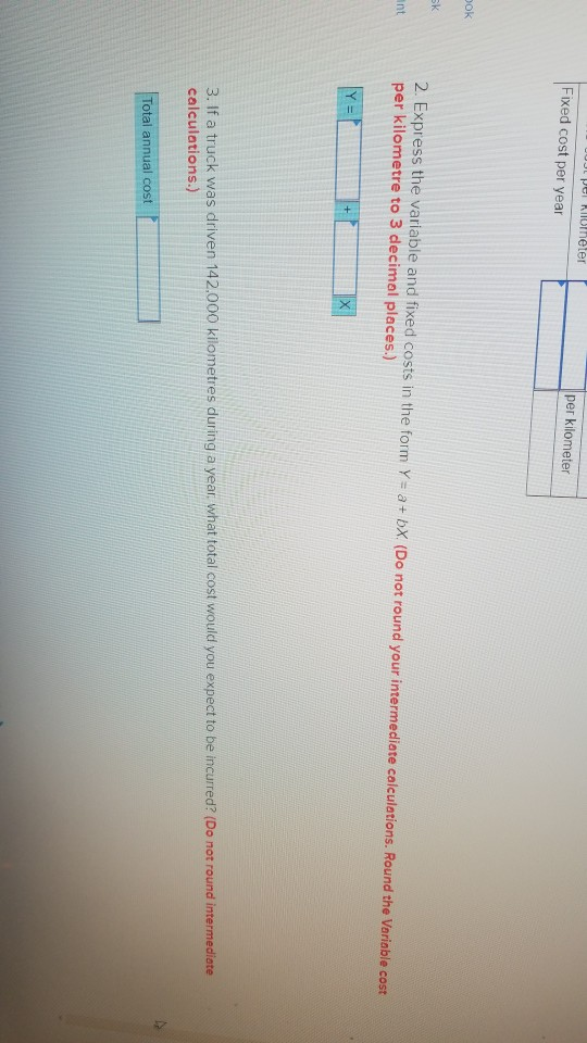 Cost Behaviour; High-Low Method (LO2) We Deliver operates a fleet of delivery