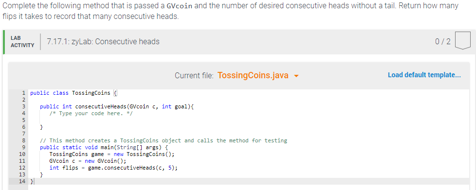 import java.util.*; /******************************************************** * A Simulated Coin * *******************************************************/ public class