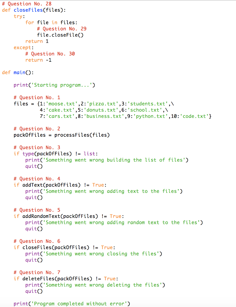 Describe what the python code/block do each line there is a comment