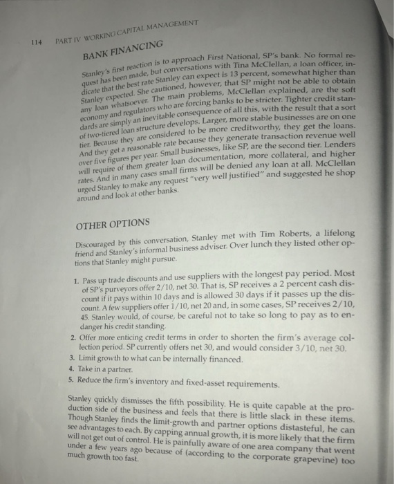 it is case CASE19 STANLEY PRODUCTS CREDIT POLICY Twenty-nine-years old and already