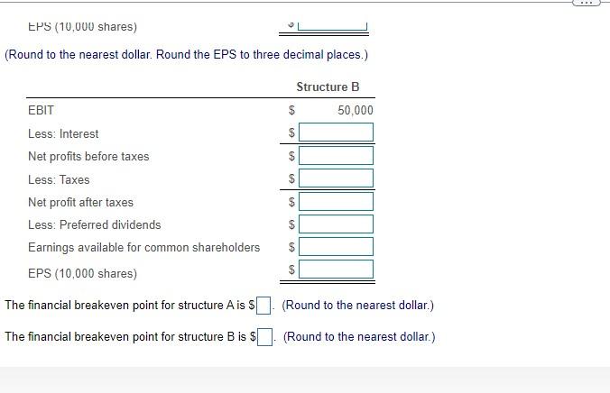 A and B, shown in the following table. Assume a 21% tax