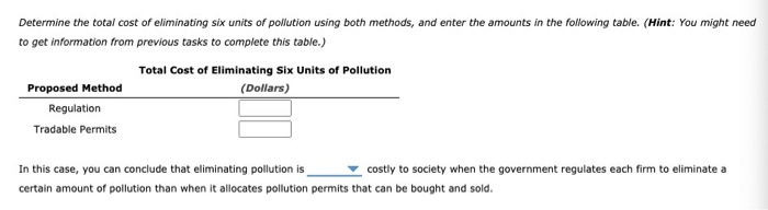 reduce total pollution in the area to 6 units, it can choose