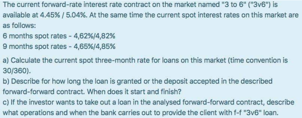  available at 4.45%/5.04%. At the same time the current spot interest