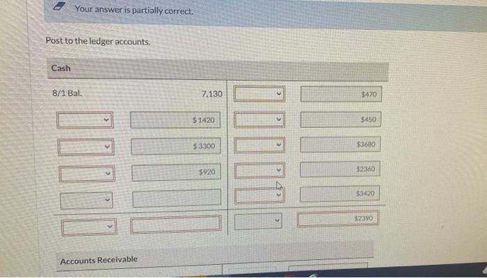 of Swifty Repair Services. Debit Credit Cash $7.130 Accumulated Depreciation-Equipment 710 Accounts