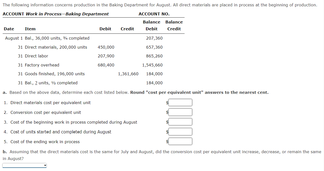  b. Assuming that the direct materials cost is the same for