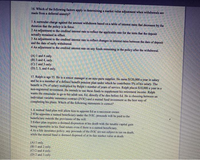 Since Fred could be the named beneficiary under either plan, the count