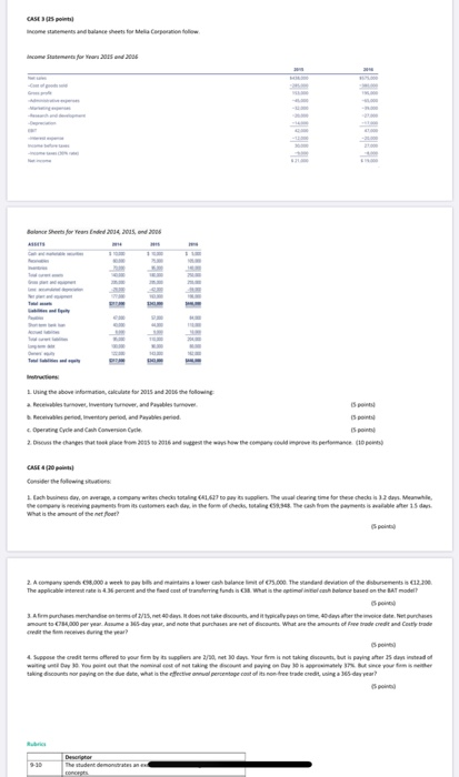  Operating die and Cash Conversion Code 2. Do the changes to