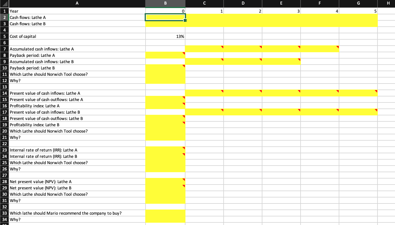 of its lathes with either of two new lathes - lathe A