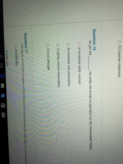  As per the ______, the entity will remain in operation for