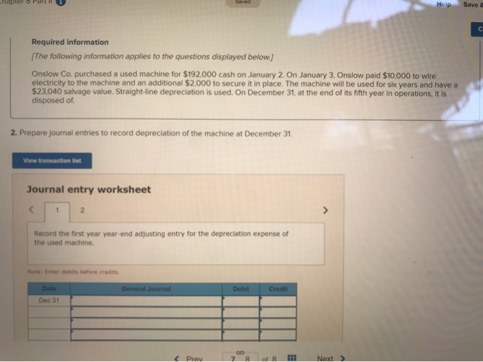  having trouble recording the journal entrys please explain Saved Help Save