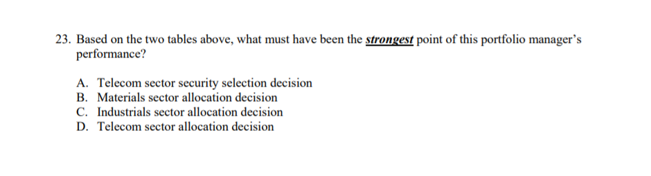  Please help. will upvote 23. Based on the two tables above,