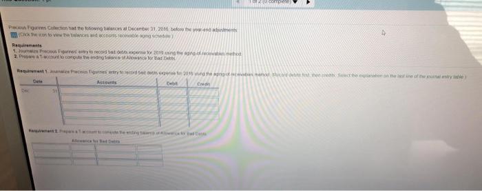 Debts 78,000 71,003 1,003 The aging of accounts receivable yields the following
