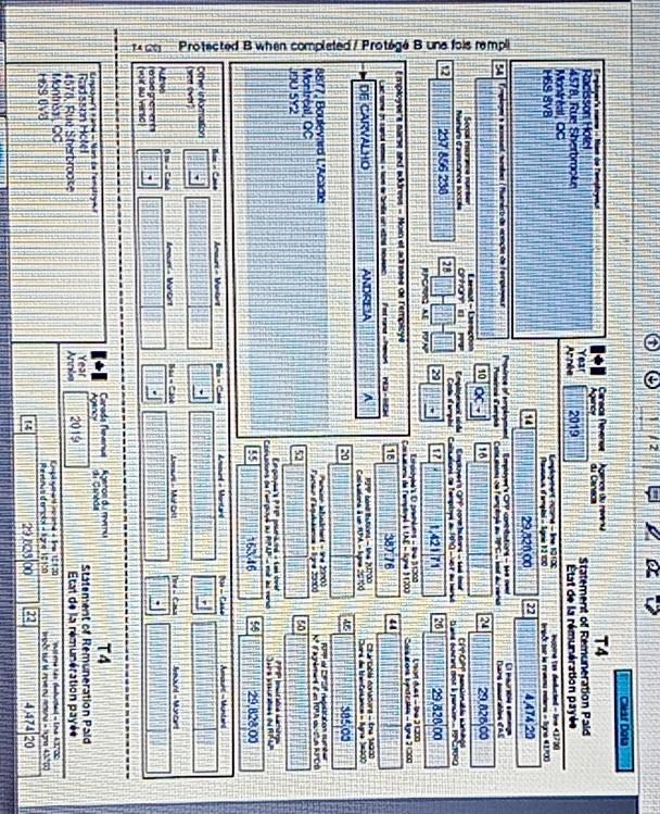 tax services Ms De Carvalho Andrea is your dient. She requests you