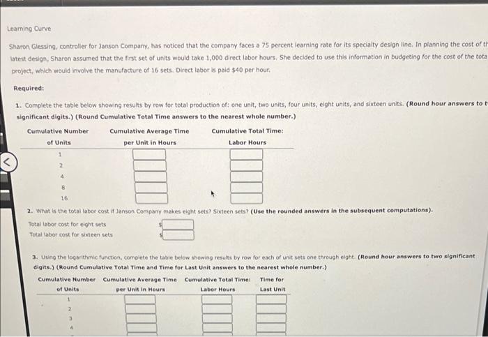  Sharon Giessing, controller for Janson Company, has noticed that the company