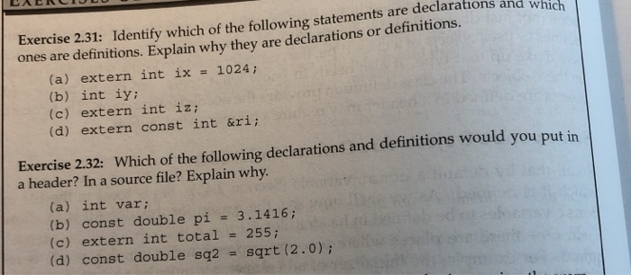 2048; (b) int ival = val; (c) std: :cin >> int input_value;