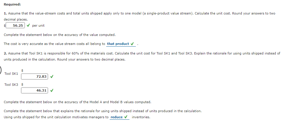 Departmental Manufacturing During the week of August 21, Parley Manufacturing produced and