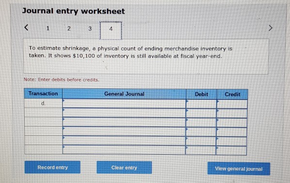 Expense-Selling Space, Store Supplies Expense, and Advertising Expense. It categorizes the remaining