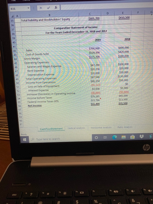 to conduct analysis of financial statement. Due date July 26th, 11:59 pm.