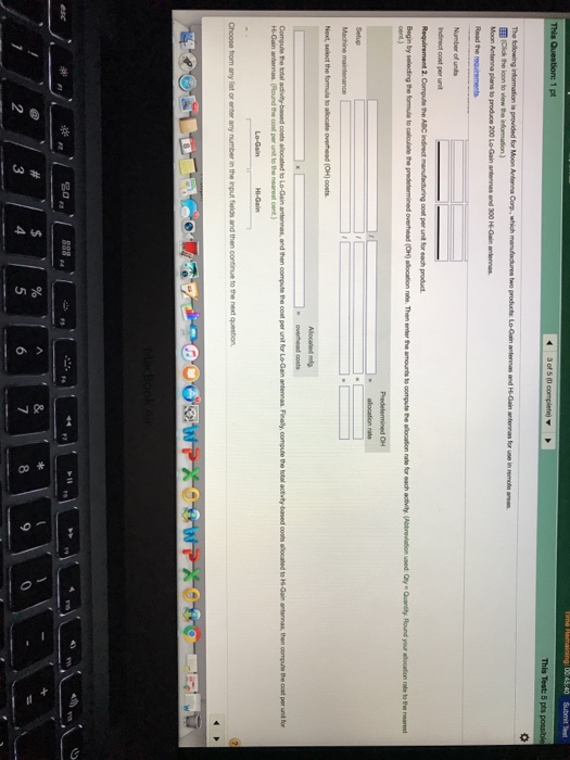 Lo-Gain 1,800 60 3,600 Hi-Gain 2,200 60 2,400 Total 4,000 120 6,000