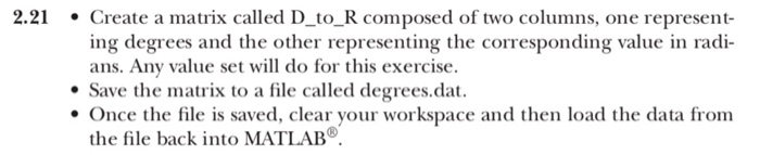  How to solve this problem? Please answer using matlab code. 2.21