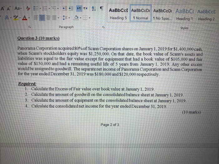 carefully and make sure that you understand it before you begin answering