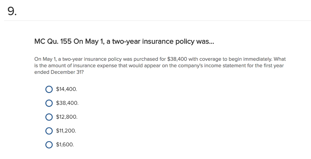 Answer the question 9 and 13 9 MC Qu. 155 On May
