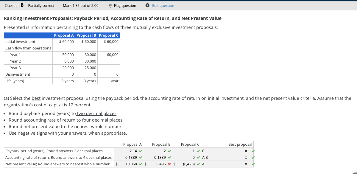 I need help with question 8. I have one more try, but