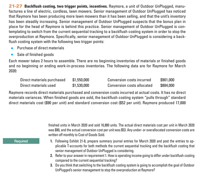 income (continuation of 21-27). Refer to Exercise 21-27. Jose, the unit manager