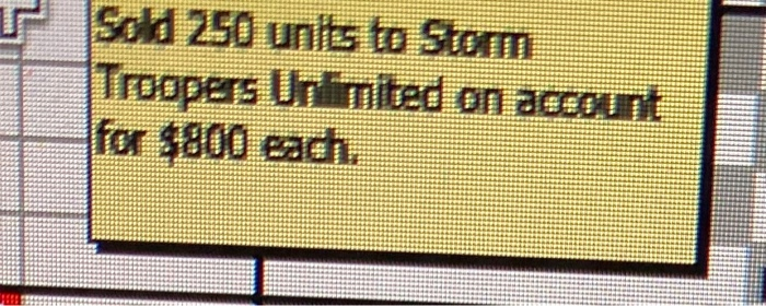  please help!! theres four accounts needed for that statement F Sold