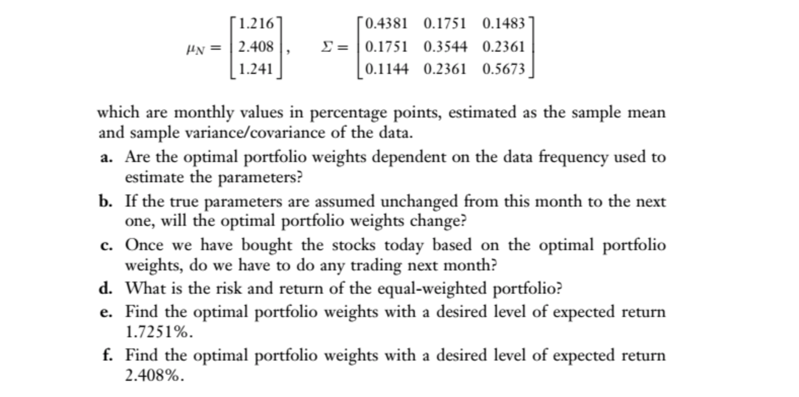 Can you do just part e) and f) please. And show all