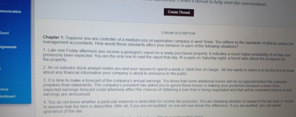  thread to help start the conversation! manication Create Thread Board ignments