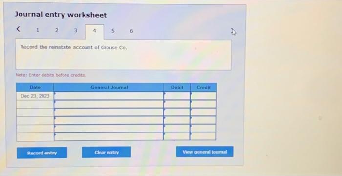 bylance of $5540. loumalize the remaining joumal entries for the 2023 year.