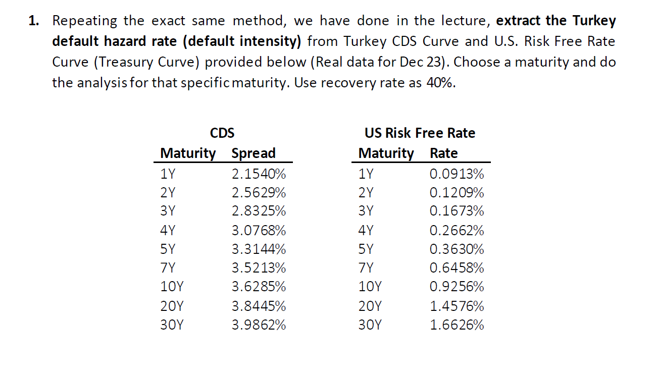  1. Repeating the exact same method, we have done in the