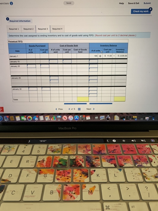 Activities Unite Mequired at Coat Units sold at Retail Jan. 1 Beginning