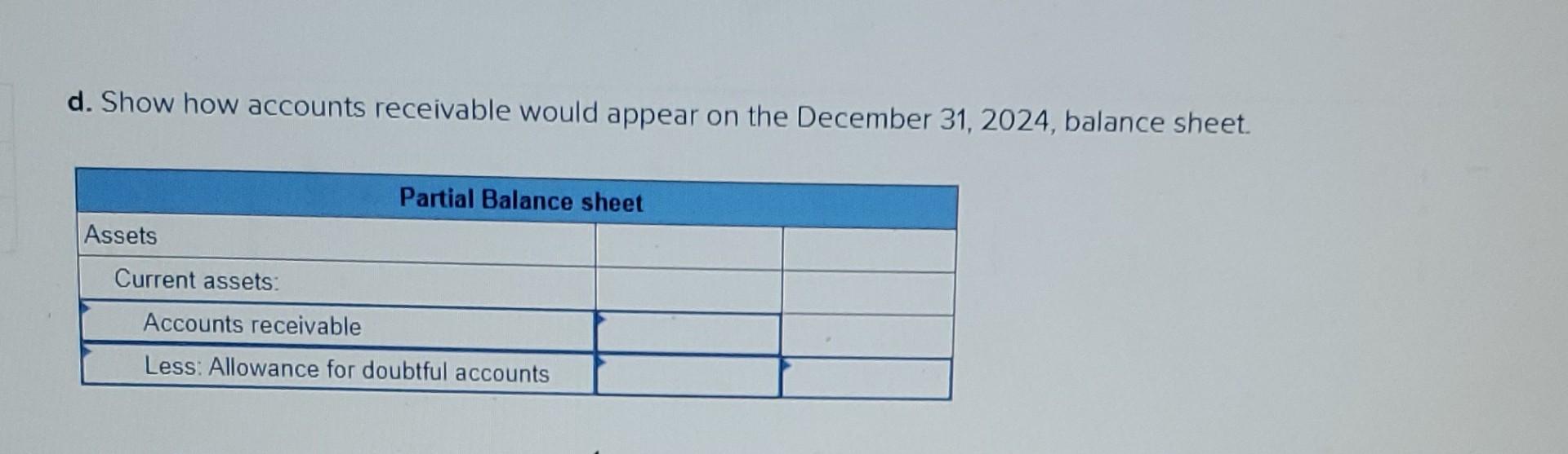 at December 31, 2023, are shown below for Demron Servicing. Required: a.
