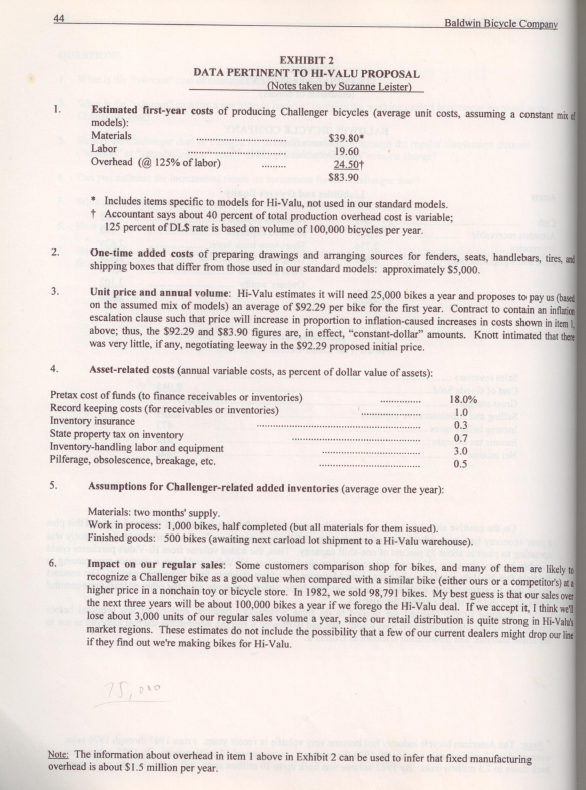 a "private label opportunity for a small mid-marker" bicycle manufacturer. Analysis of