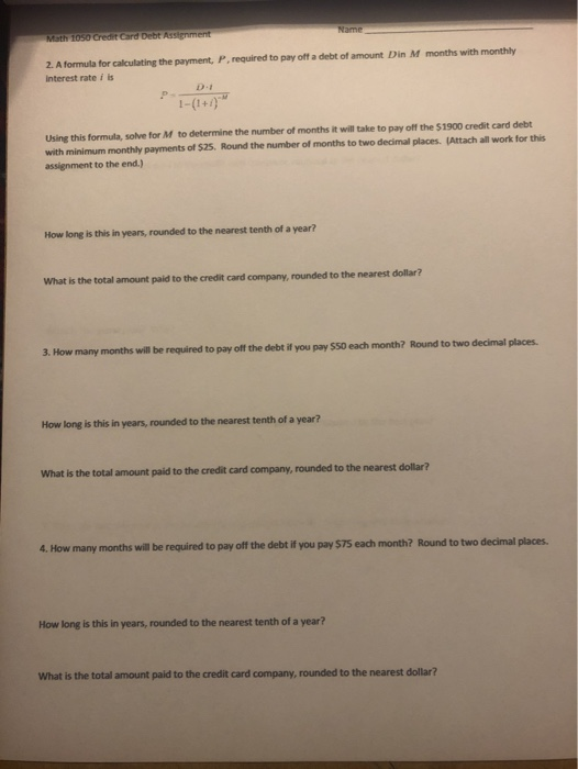 You have received your monthly credit card statement and must now deal