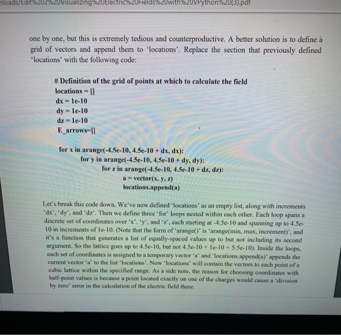 at which we are interested in finding the field. Let's start with