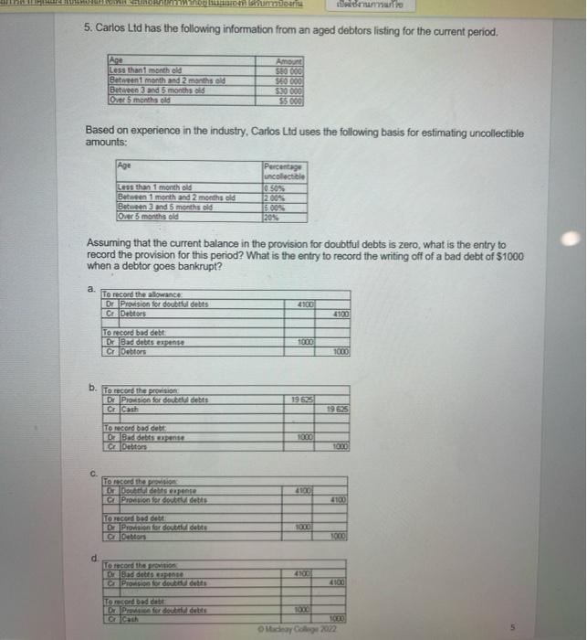 coupon debentures. The rate of return required by the market is 10%