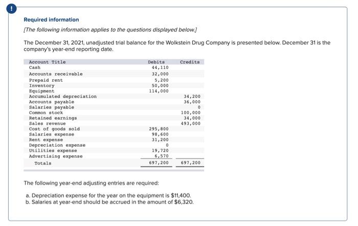 please post answer clearly. Required information [The following information applies to the