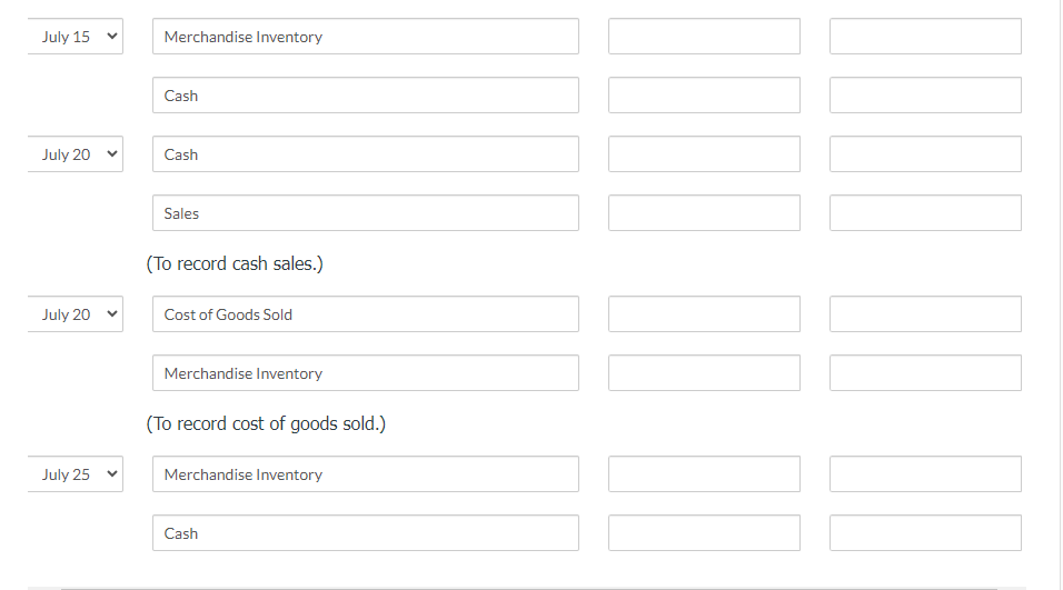 given the following information for Carla Vista Company. All transactions are settled